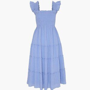 Hill House Home The Ellie Nap Dress - Bluebird Tonal Seersucker Size XSBluebird